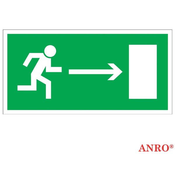 Znak kierunek do wyjścia drogi ewakuacyjnej Z-3E - zdjęcie 3