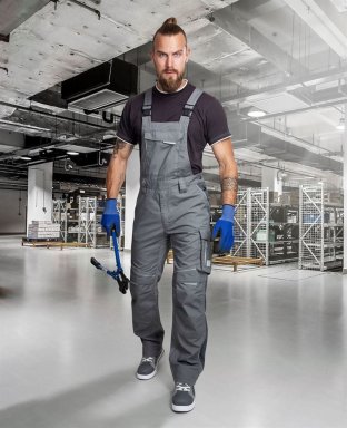 Spodnie robocze ogrodniczki URBAN szare ARDON - zdjęcie 2